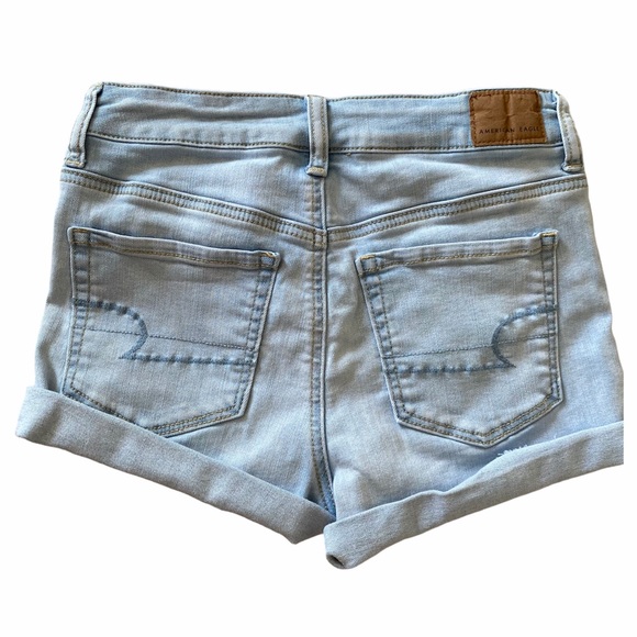American Eagle HI Rise Shortie Shorts / Cutoff 4 - Picture 5 of 10